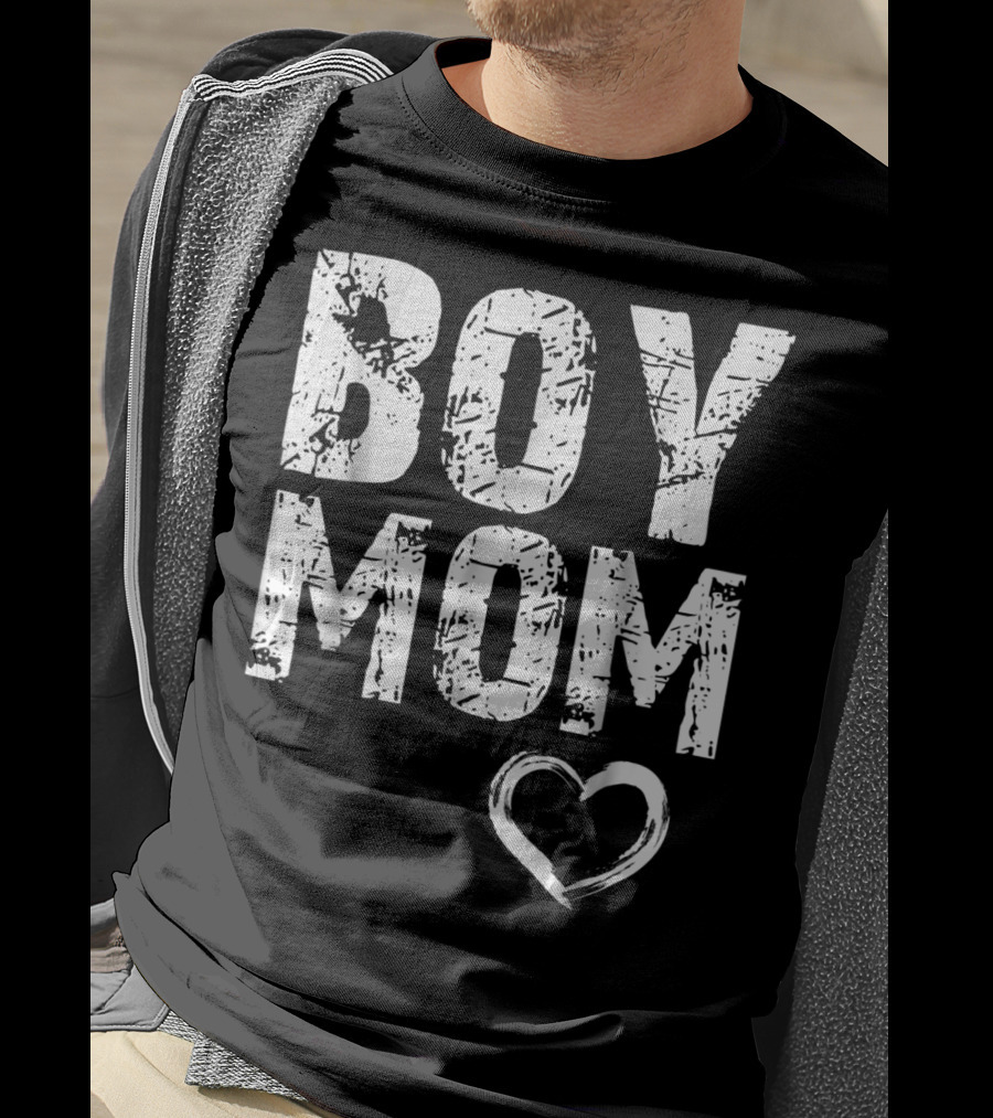 Boy Mom Heart Iconic T-Shirt
