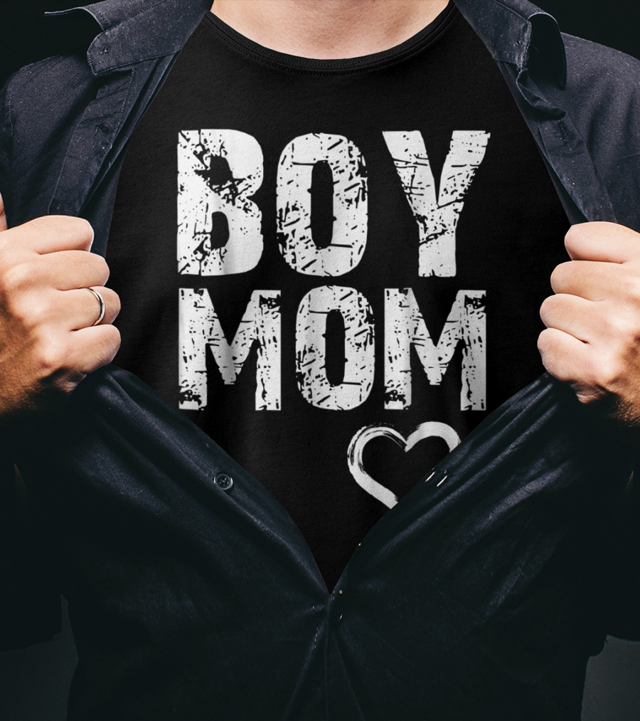 Boy Mom Heart Iconic T-Shirt