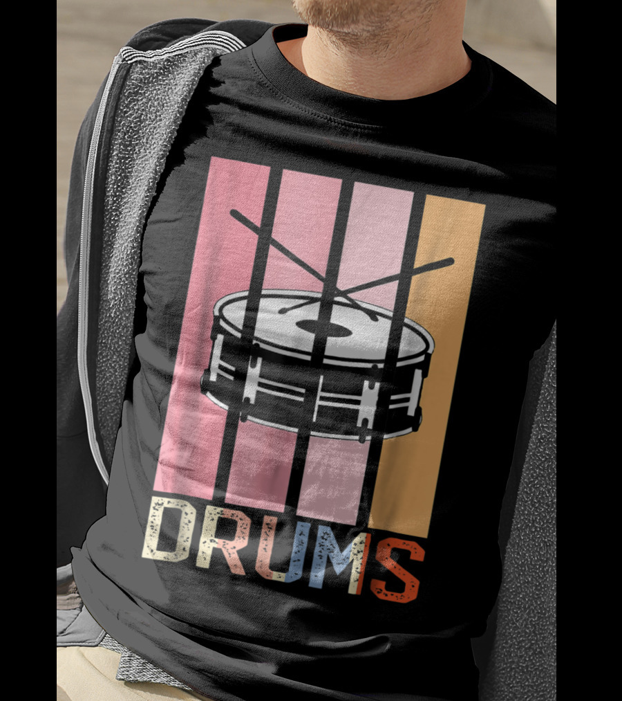 Drum Mom Marching Band High School Drums Drums95 T-Shirt