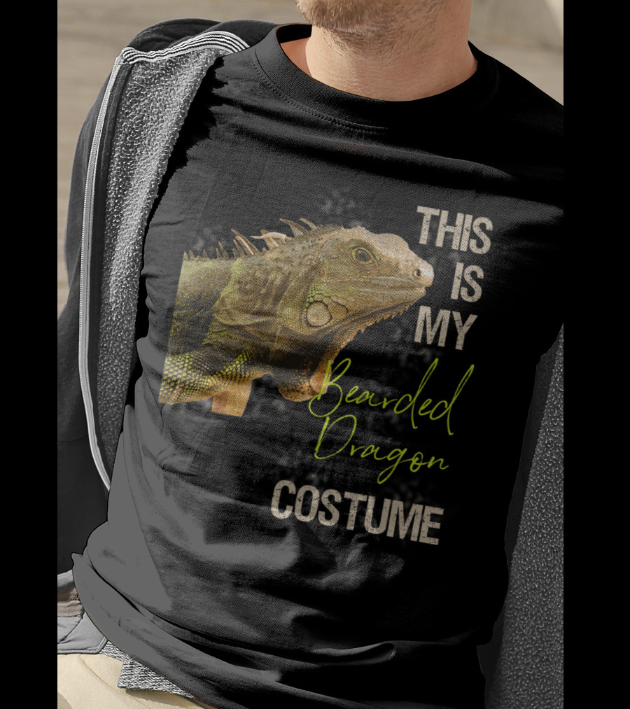 This Is My Bearded Dragon Costume Funny Bearded Dragon Costume Art Apparel Clothes38 T-Shirt