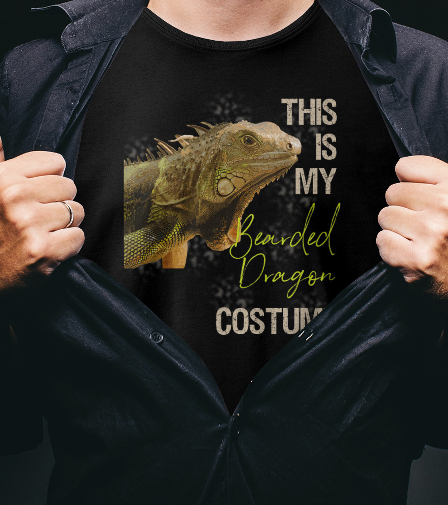 This Is My Bearded Dragon Costume Funny Bearded Dragon Costume Art Apparel Clothes38 T-Shirt