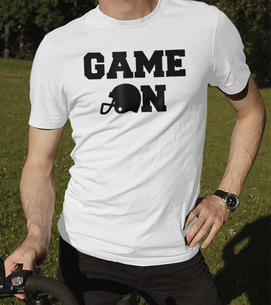 Game On Football Helmet Cute Football T-Shirt