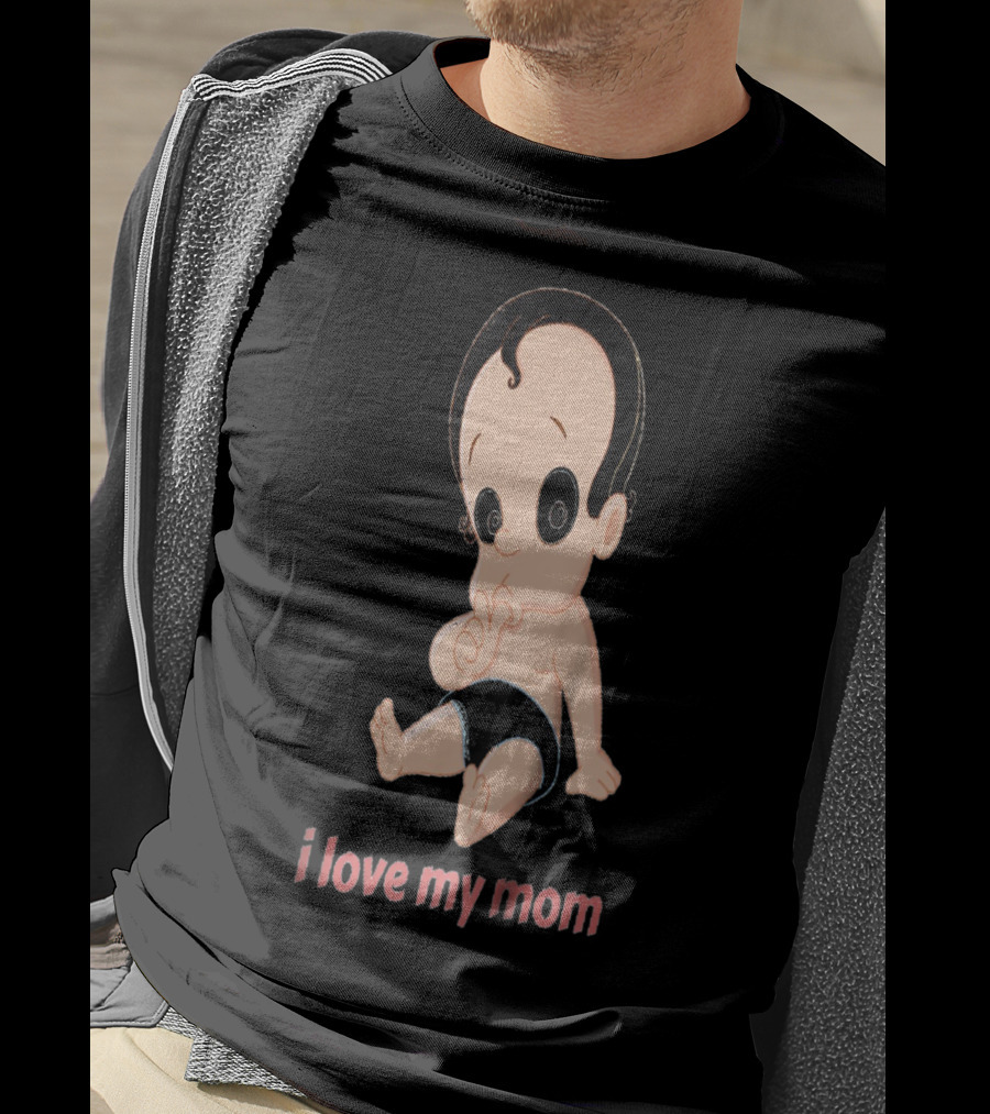 I Love My Mom Kids28 Cartoon Baby T-Shirt