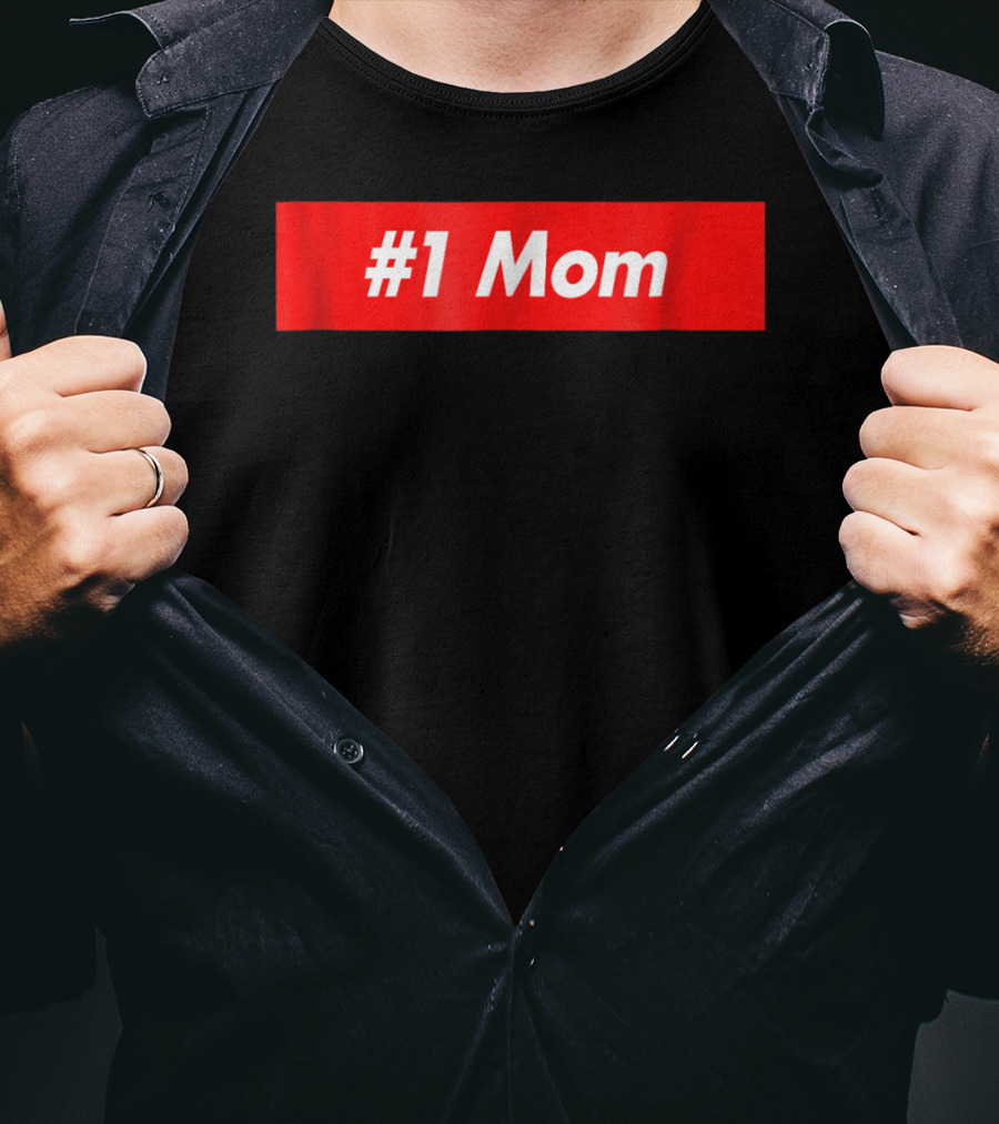 1 Mom Red Box T-Shirt
