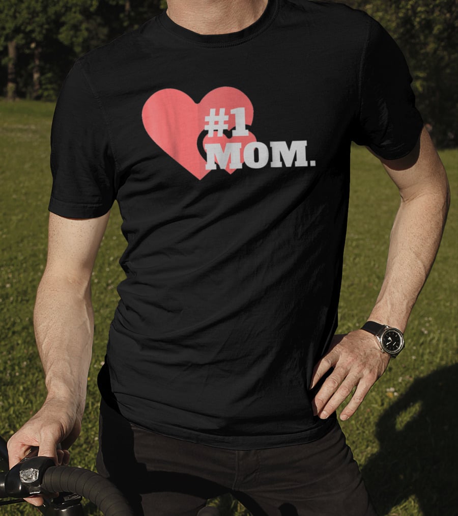 1 Mom Heart Design The Best Mother 16 T-Shirt