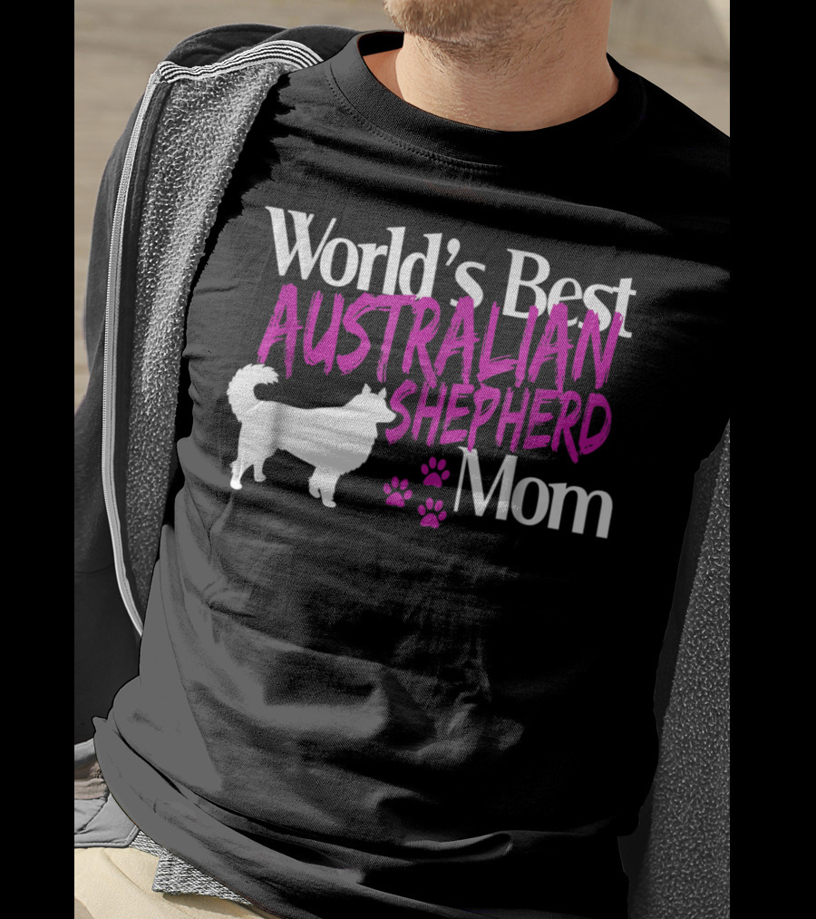 World's Best Australian Shepherd Mom T-Shirt