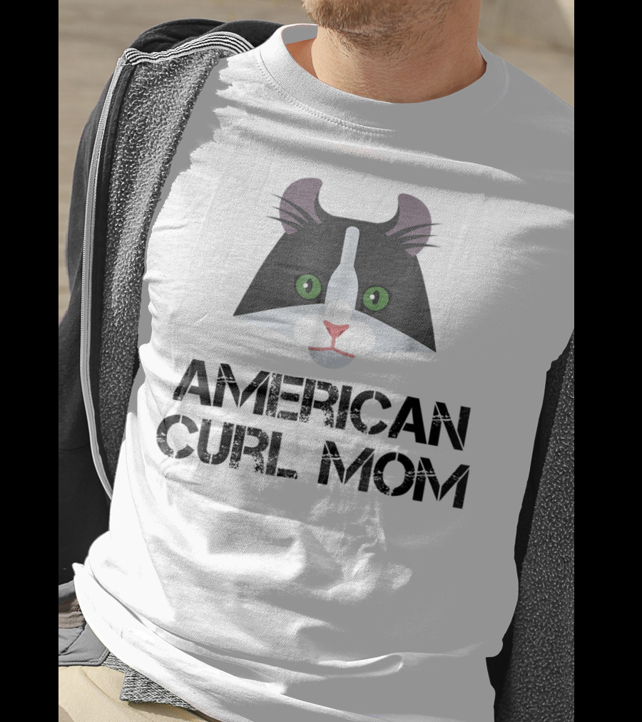 American Curl Mom Cat Lover T-Shirt