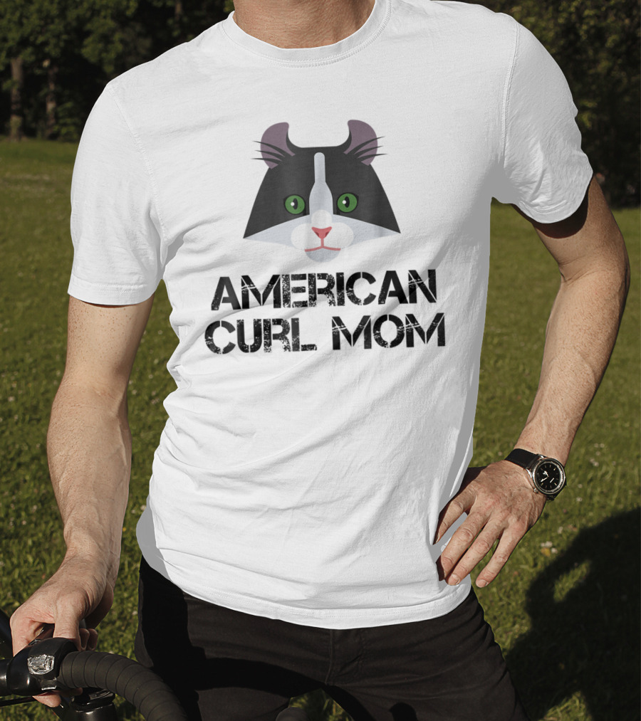 American Curl Mom Cat Lover T-Shirt