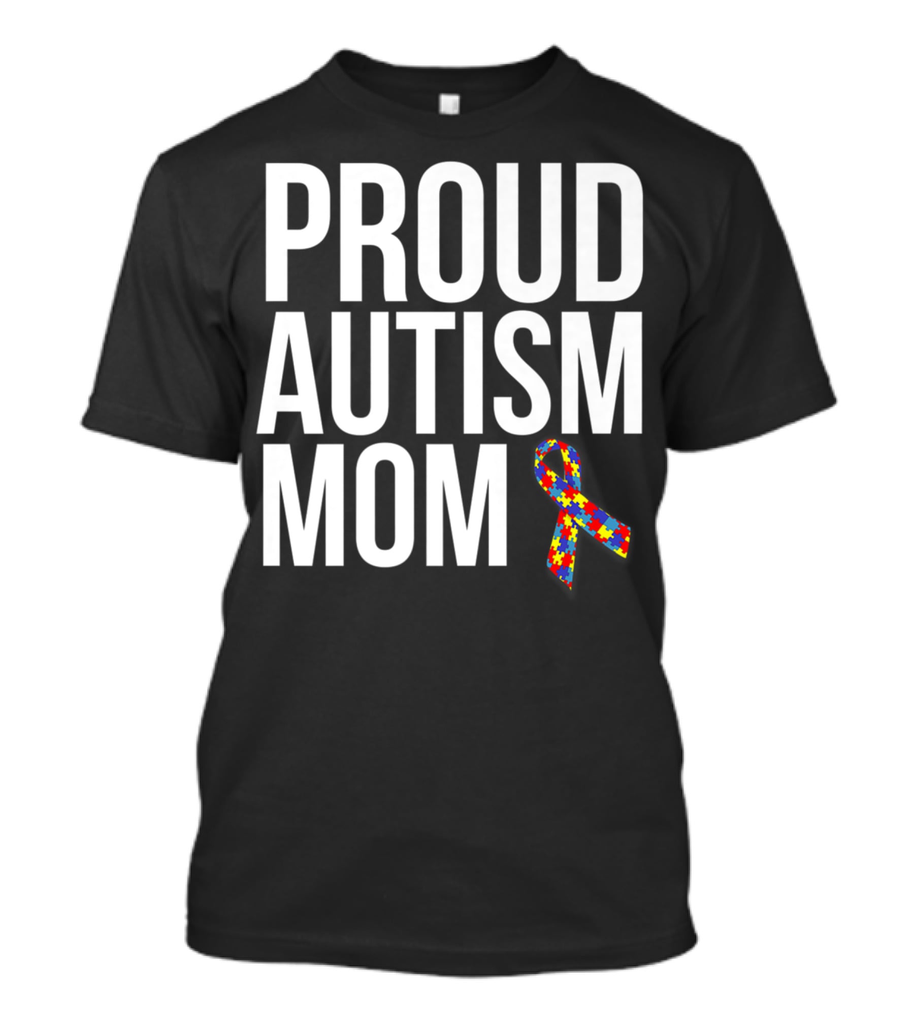 Proud Autism Mom Puzzle T-Shirt