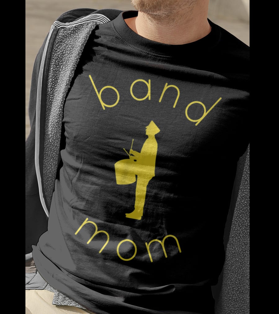 Band Mom School Colors Marching Band Parent T-Shirt