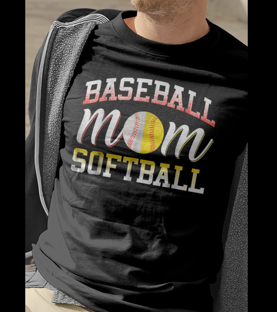 Baseball Mom Softball Mom Love Baseball Softball T-Shirt