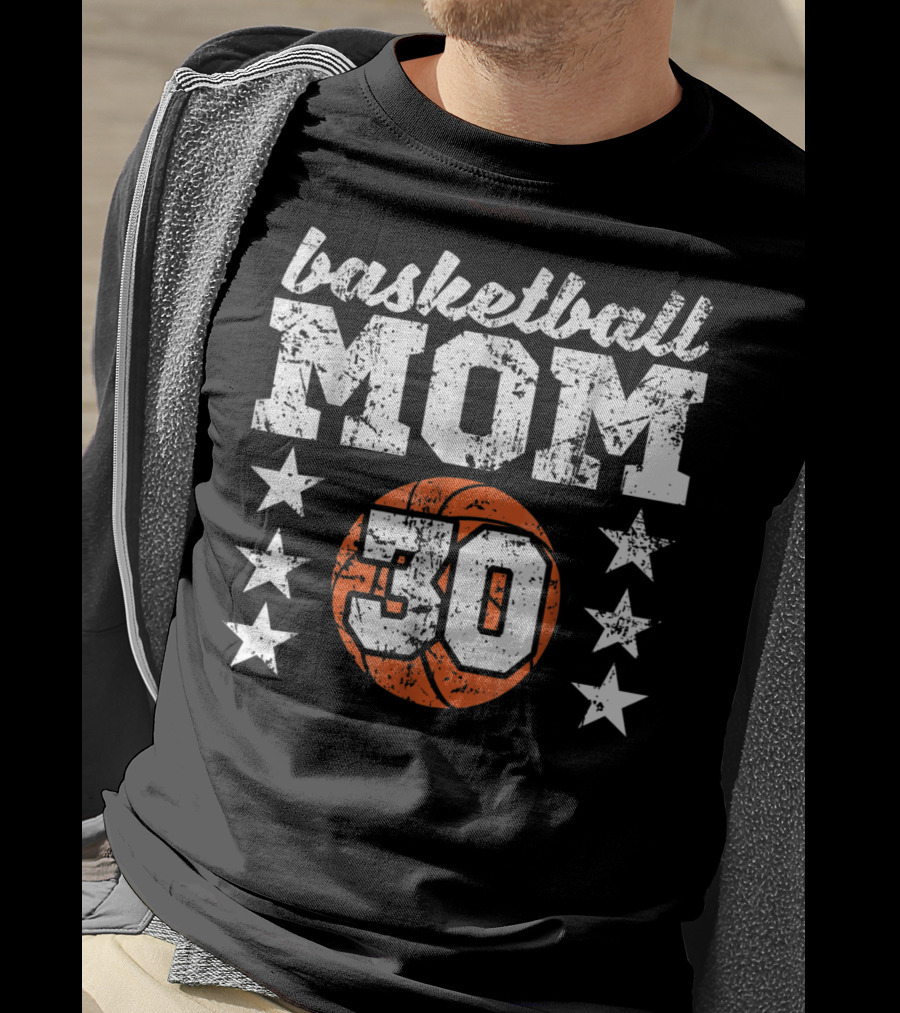 Basketball Mom 30 Stars T-Shirt