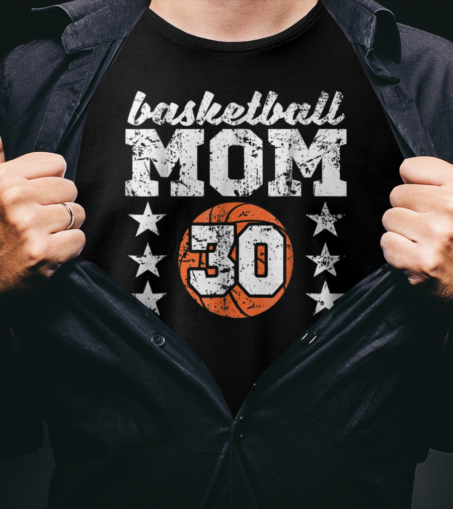 Basketball Mom 30 Stars T-Shirt