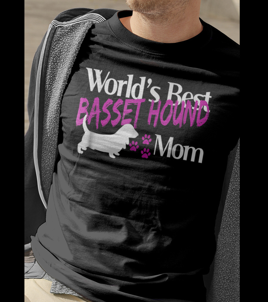 World's Best Basset Hound Mom T-Shirt