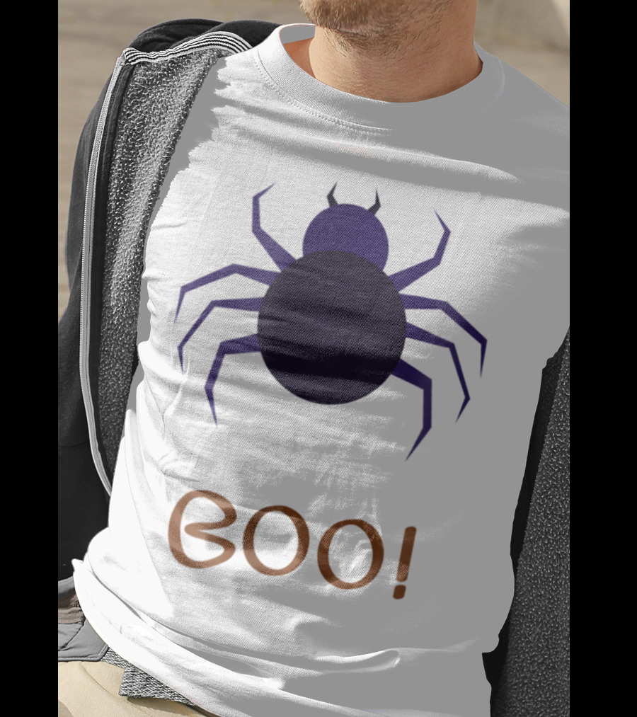 BOO Halloween Spider Design For Mom Sister Boyfriend Girl T-Shirt