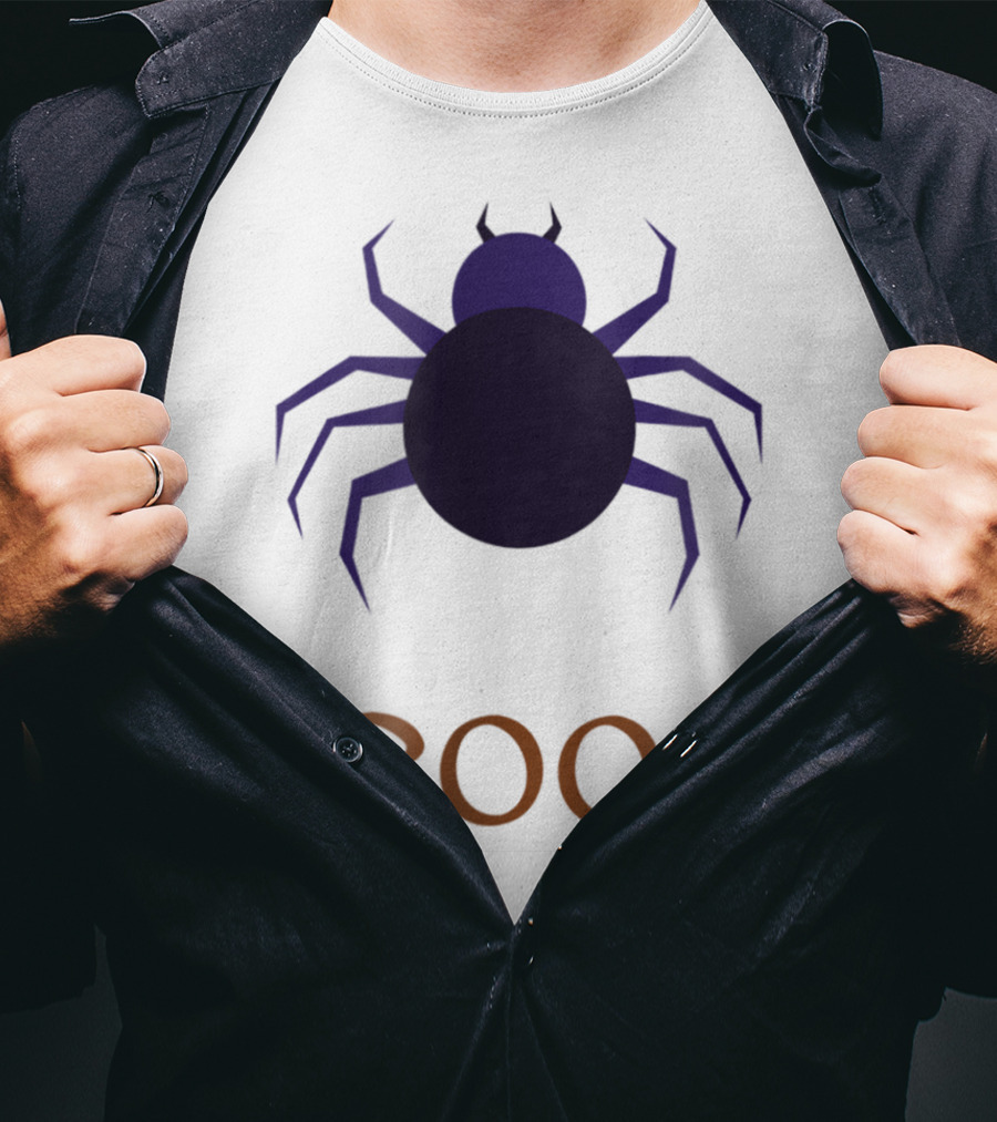 BOO Halloween Spider Design For Mom Sister Boyfriend Girl T-Shirt