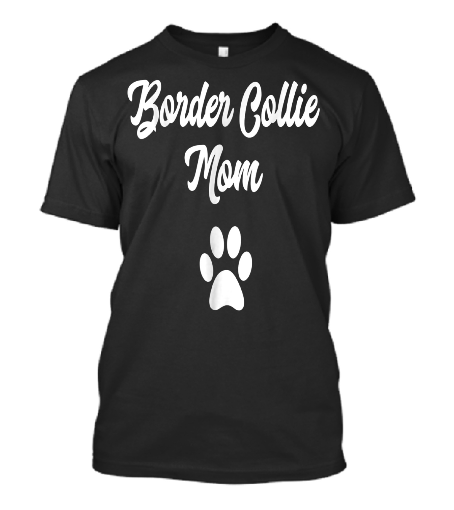 Border Collie Mom Paw Prints T-Shirt