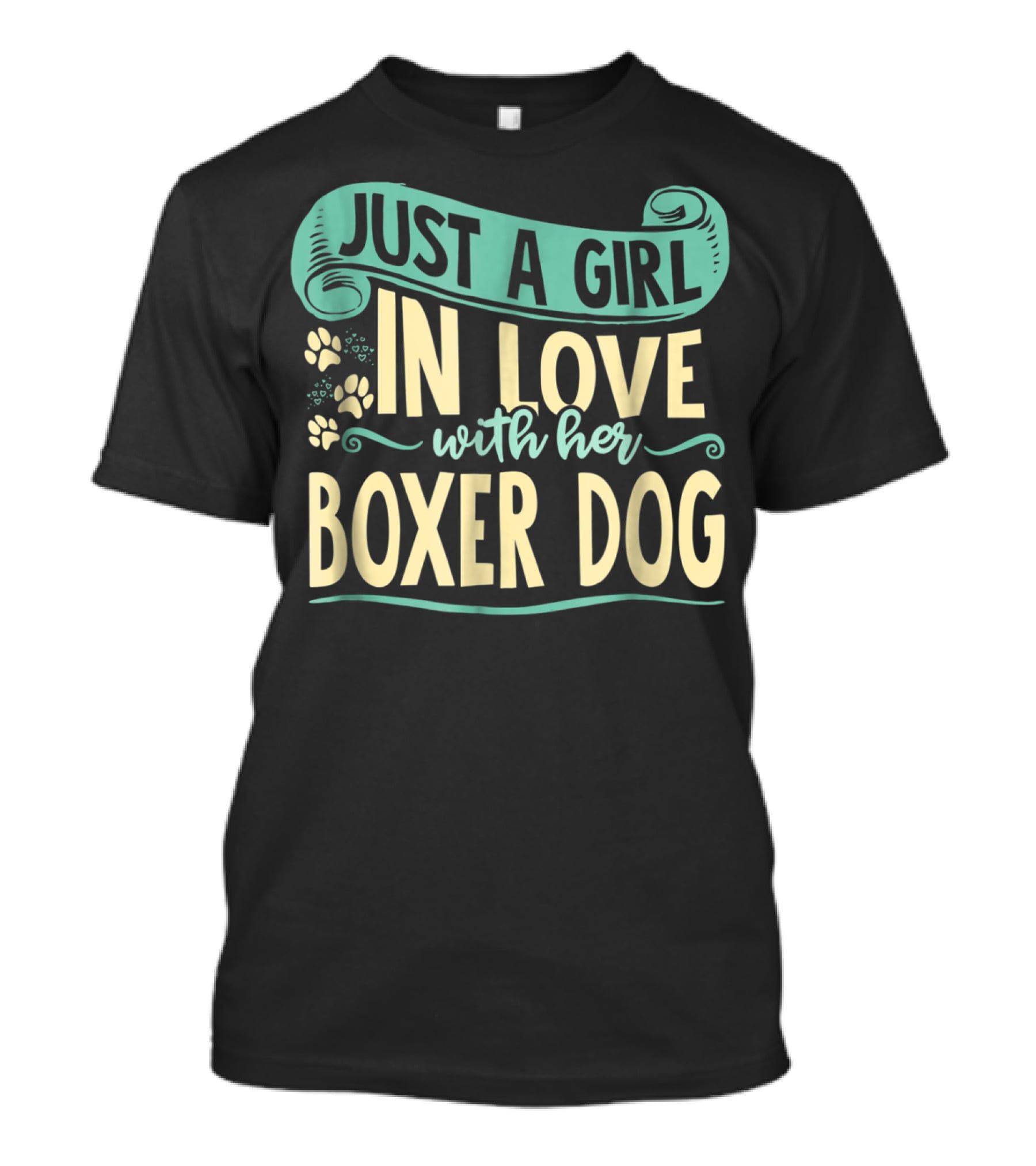 Just A Girl In Love With Her Boxer Dog T-Shirt