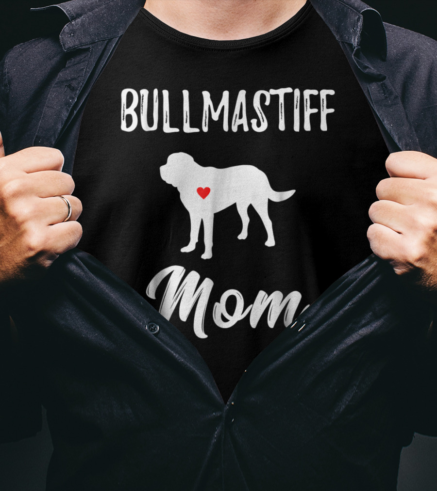 Bullmastiff Mom Dog Lover Owner Bullmastiff Mom T-Shirt