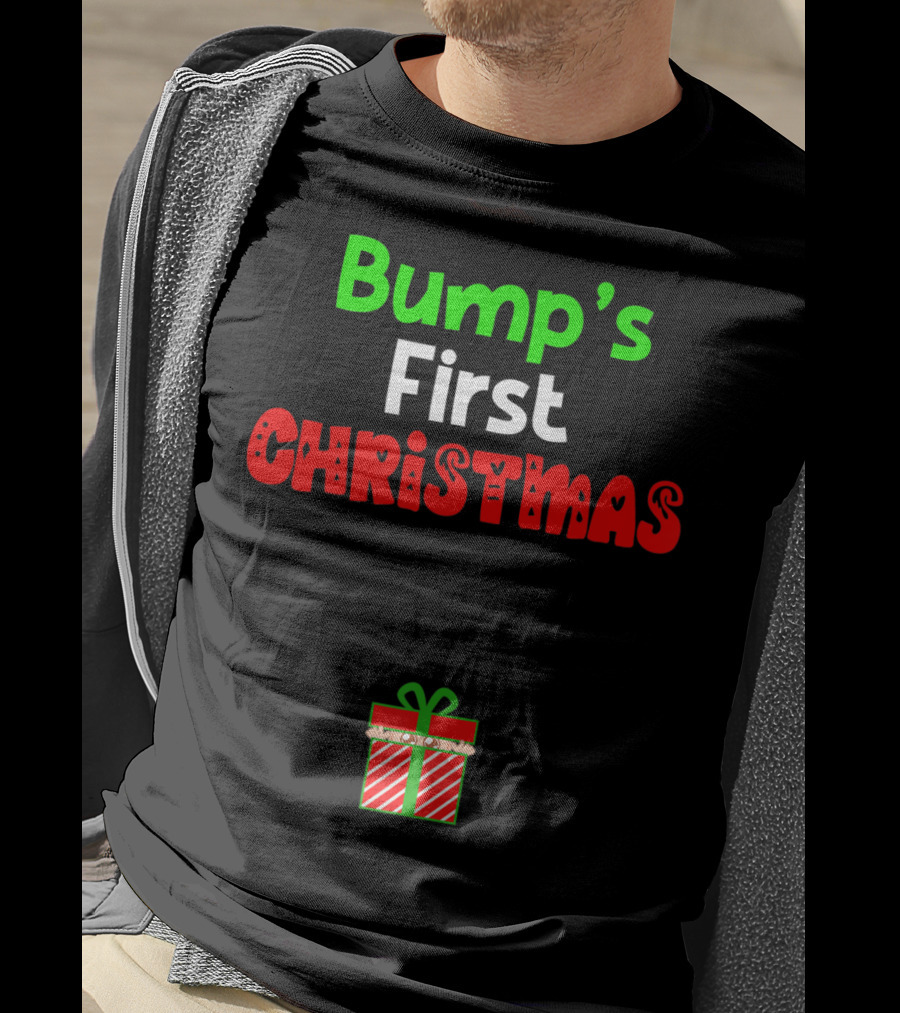 Bump's First Christmas Pregnant Expecting Gift T-Shirt