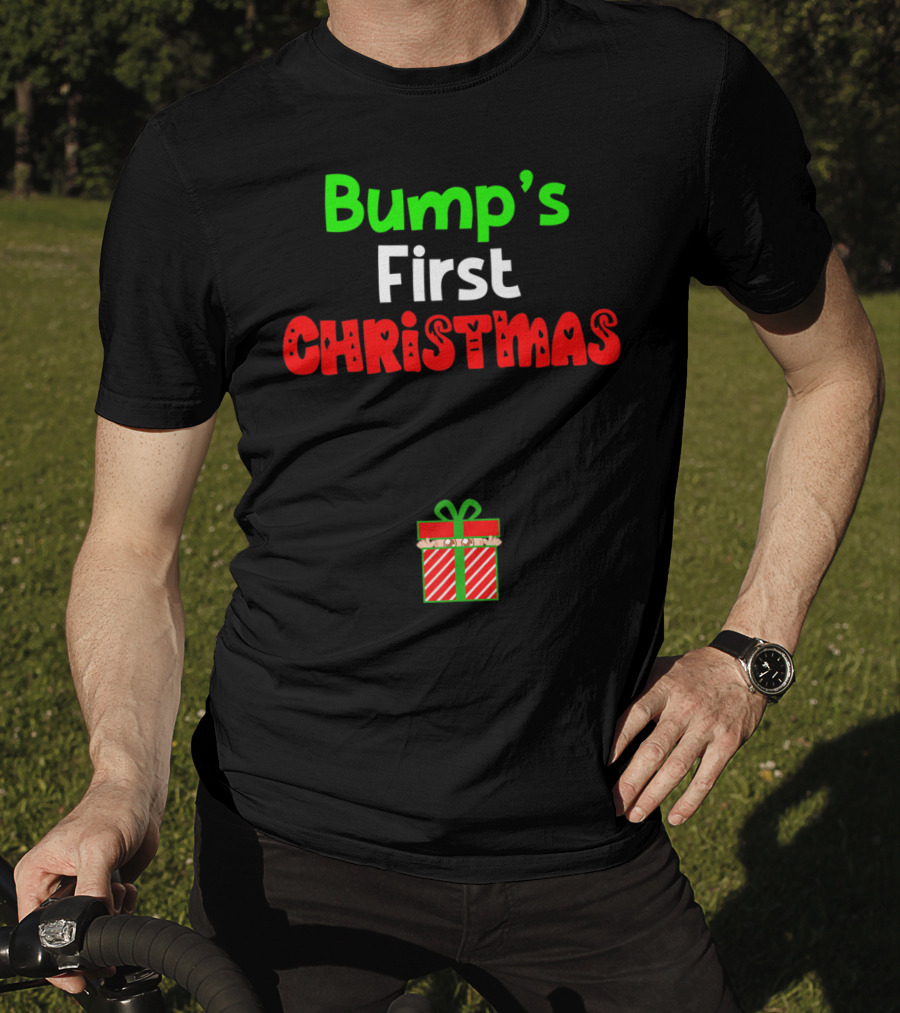 Bump's First Christmas Pregnant Expecting Gift T-Shirt