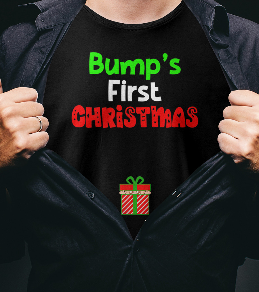Bump's First Christmas Pregnant Expecting Gift T-Shirt