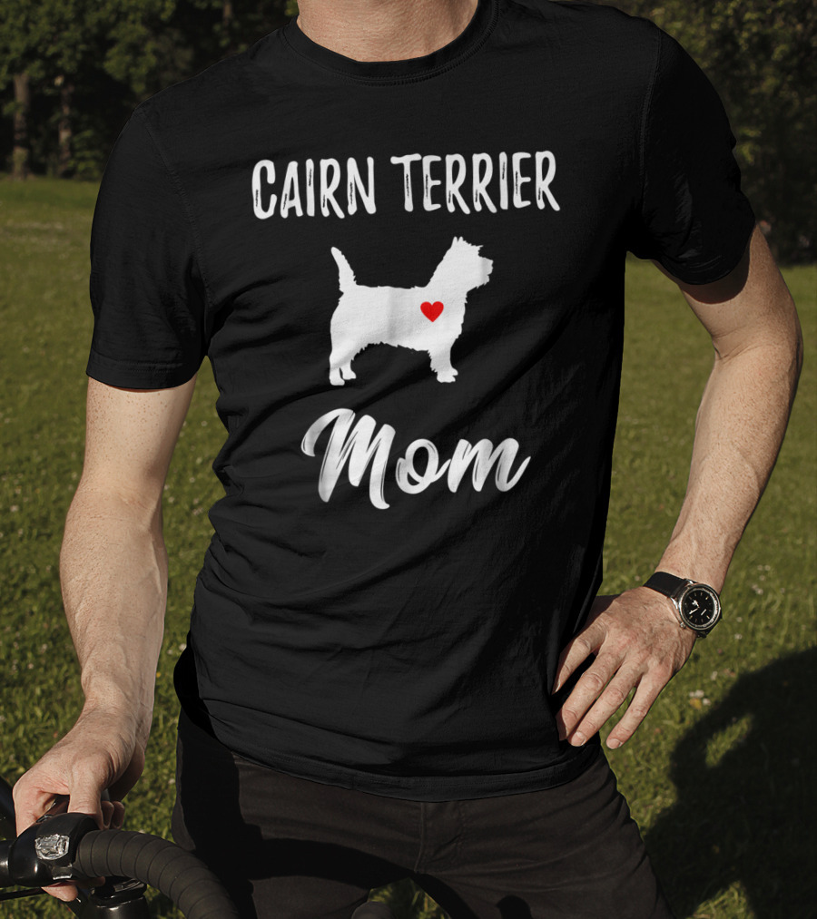 Cairn Terrier Dog Mom Owner Lover Heart T-Shirt