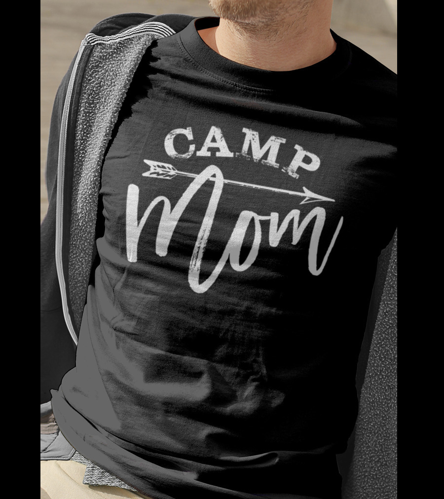 Camp Mom White58 Arrow T-Shirt