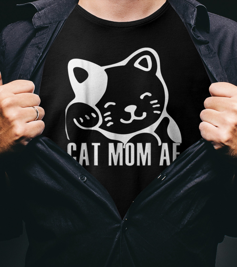 Cat Mom AF Clothing43 Playful Cat T-Shirt