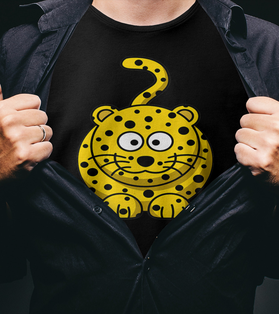 Cat Mom Cat Dad Spotted Cartoon Cat T-Shirt