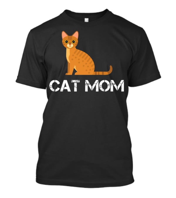 Cat Mom Cat Owner Cartoon Cat T-Shirt