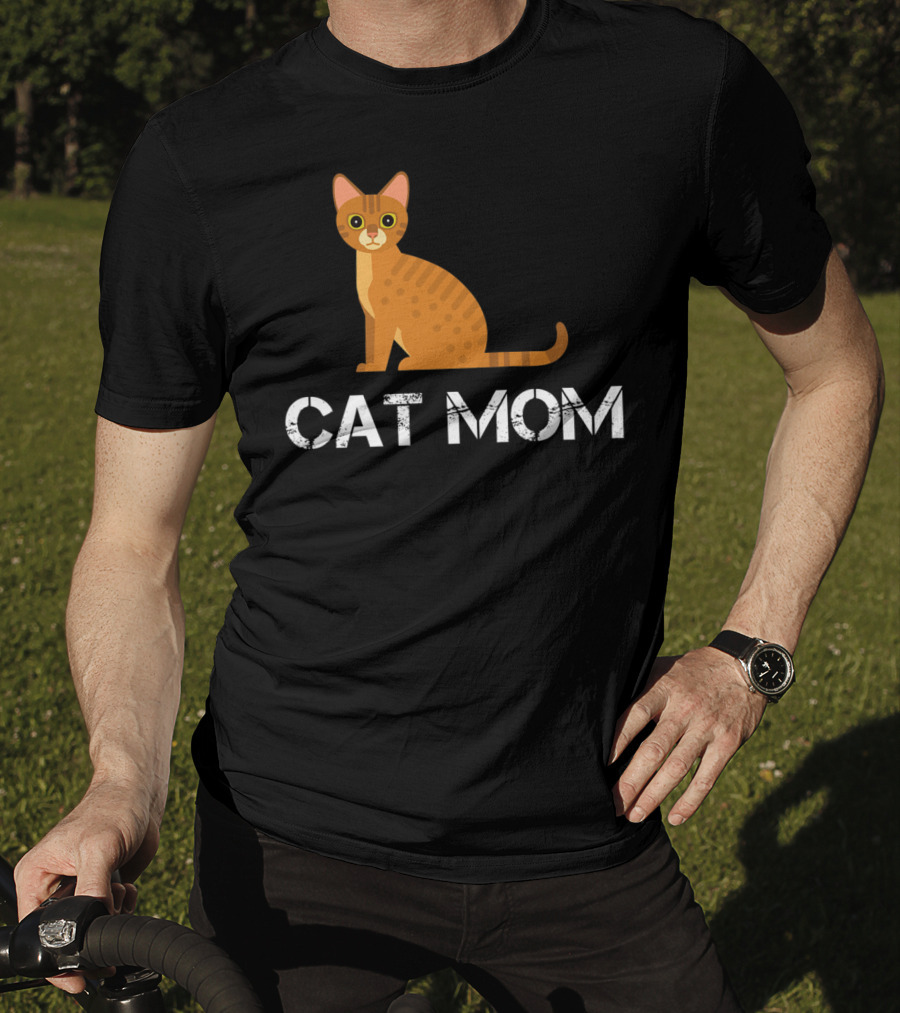 Cat Mom Cat Owner Cartoon Cat T-Shirt
