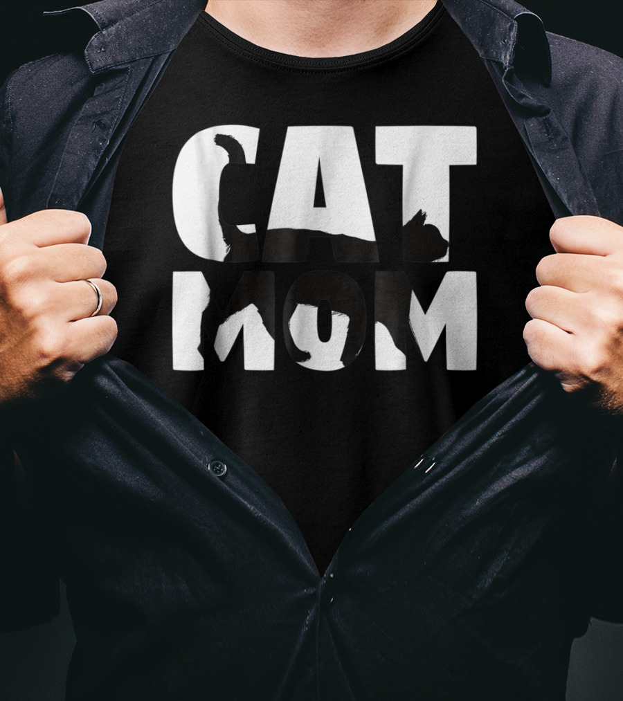 Cat Mom Cat Lover For Mother With Cat T-Shirt
