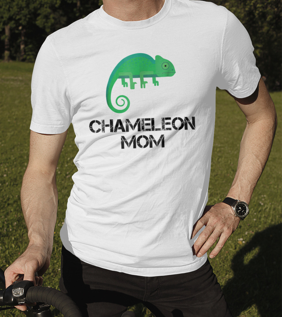 Chameleon Mom Chameleon Owner Green Reptile T-Shirt