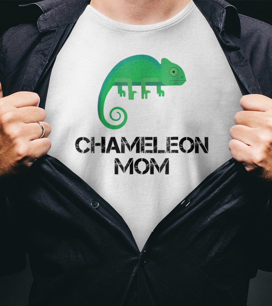 Chameleon Mom Chameleon Owner Green Reptile T-Shirt