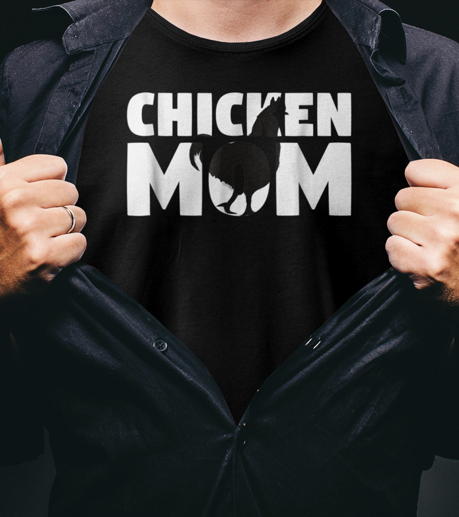 CHICKEN MOM Chicken Zoo Animal Lover For Mother T-Shirt