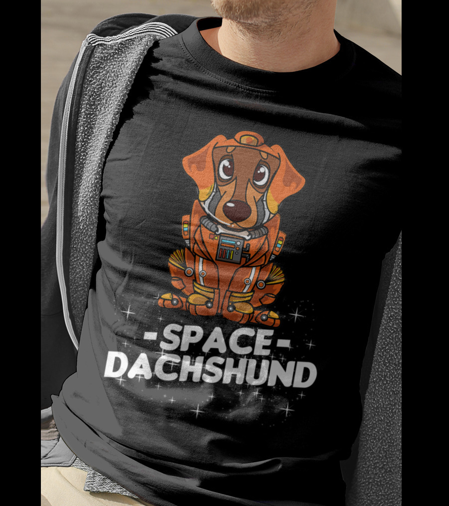 Space Suit Christmas Dachshund Dog T-Shirt