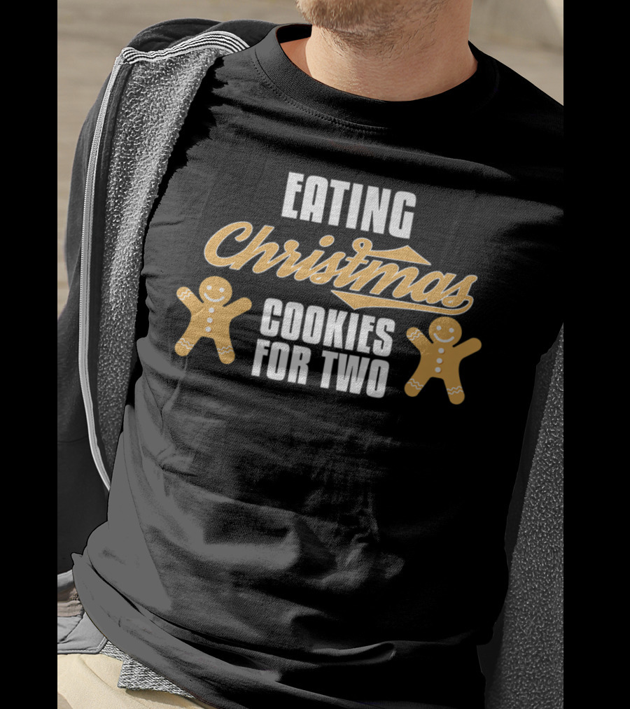 Eating Christmas Cookies For Two Gingerbread Future Mom T-Shirt