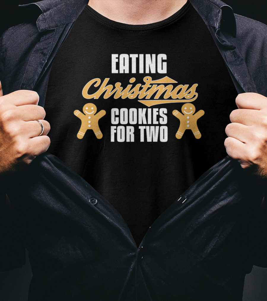 Eating Christmas Cookies For Two Gingerbread Future Mom T-Shirt