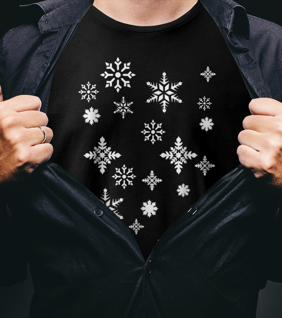 Christmas Snowflakes Holiday Family Winter Snow T-Shirt