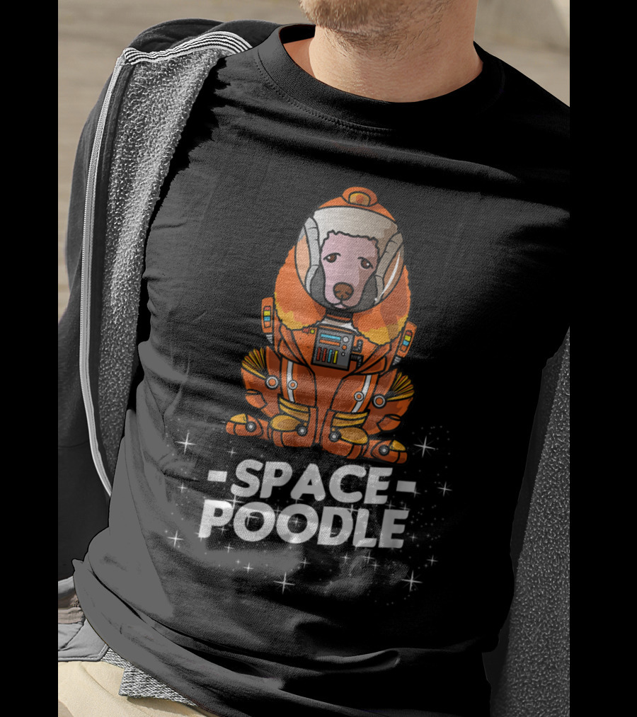Space Poodle Suit Christmas Dog Owner T-Shirt