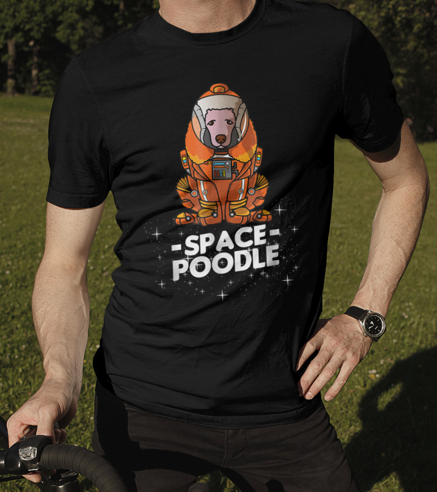 Space Poodle Suit Christmas Dog Owner T-Shirt