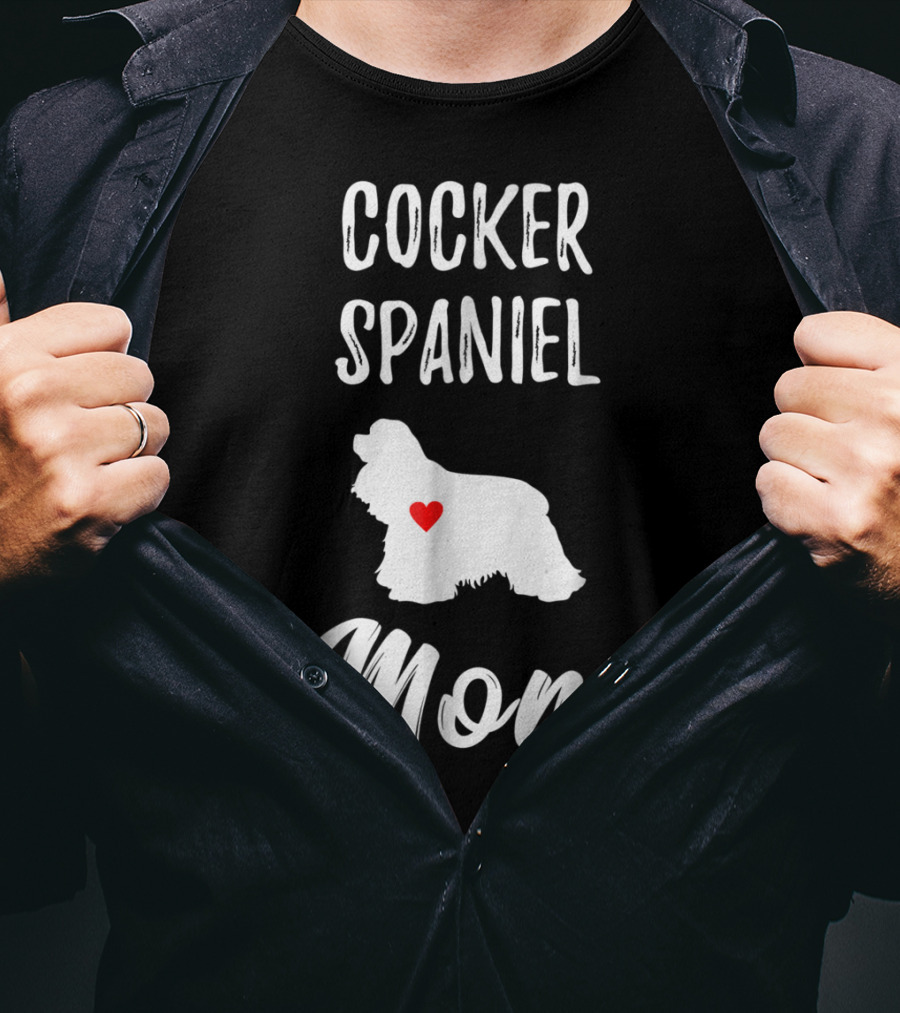 Cocker Spaniel Mom Heart T-Shirt