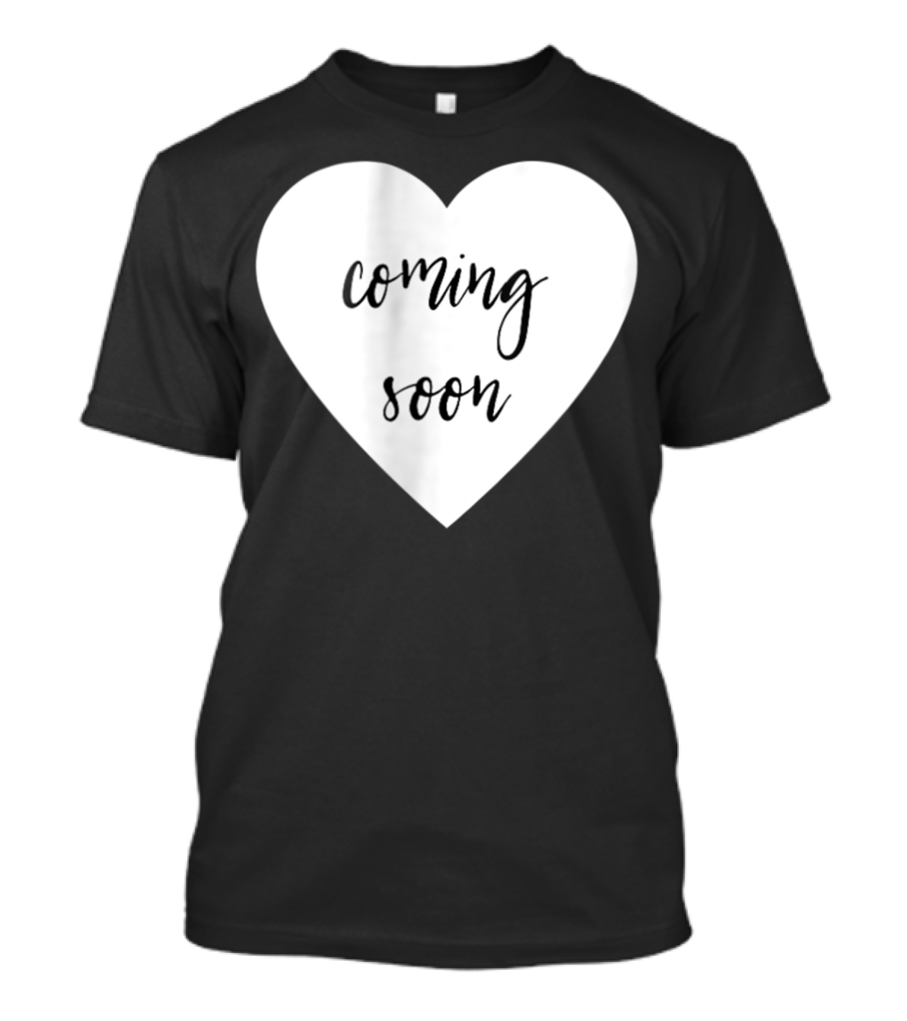Coming Soon New Baby Mom Announcement Heart T-Shirt