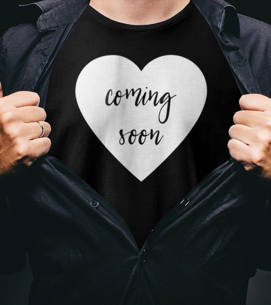 Coming Soon New Baby Mom Announcement Heart T-Shirt