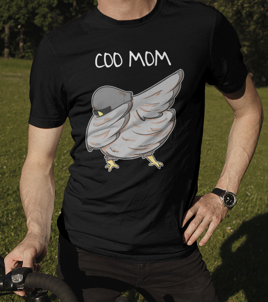 Coo Mom Pigeon Funny Cool Bird Pun Dabbing T-Shirt