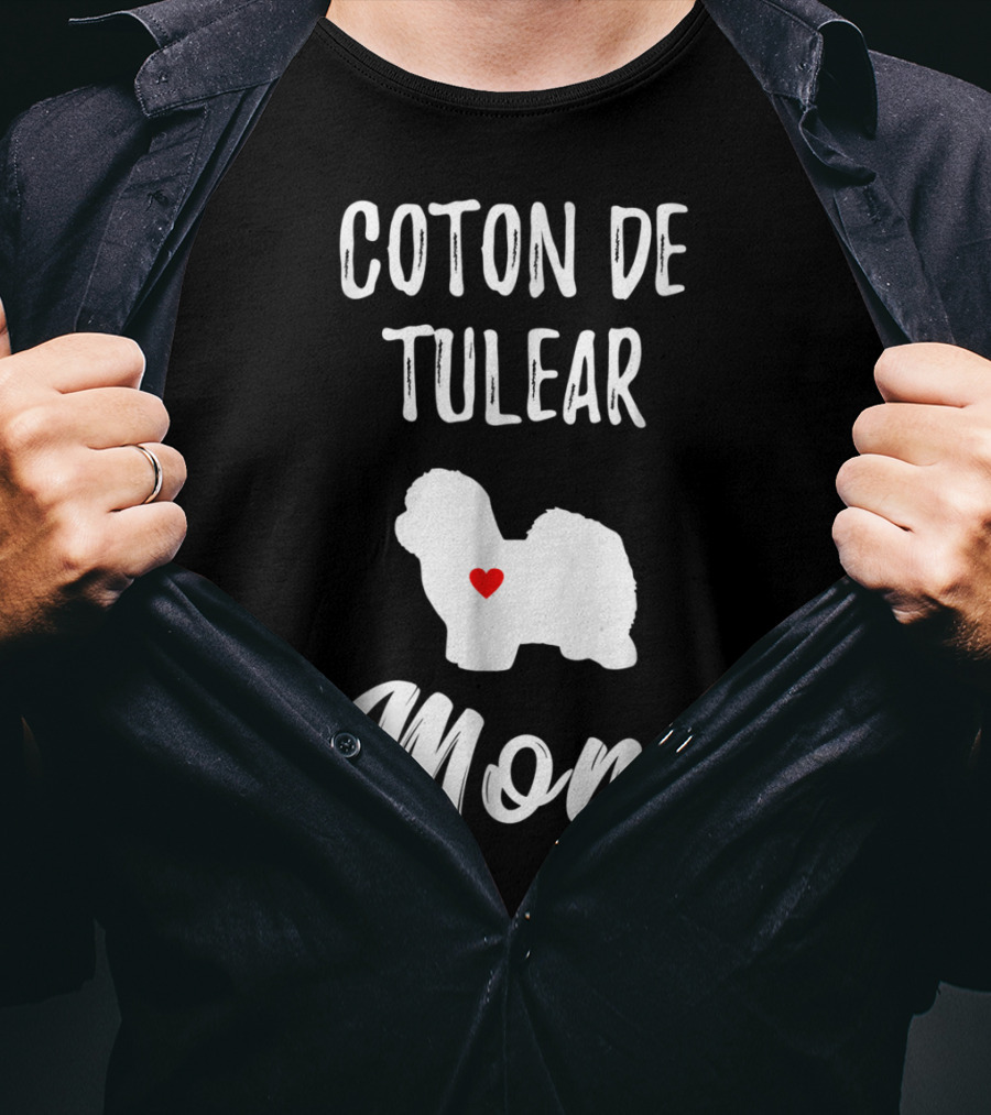 Coton De Tulear Mom Dog Lover Owner With Heart T-Shirt