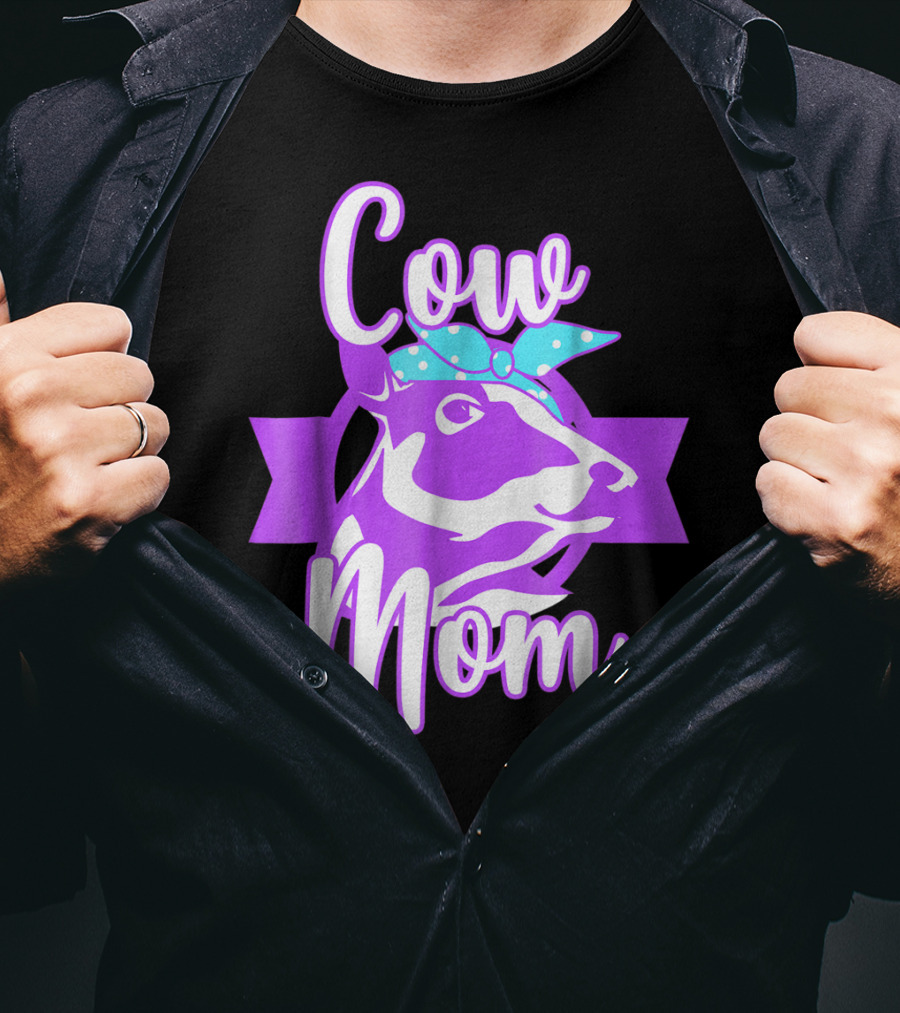 Cow Mom Crazy Cow Lady Dairy Farmer T-Shirt