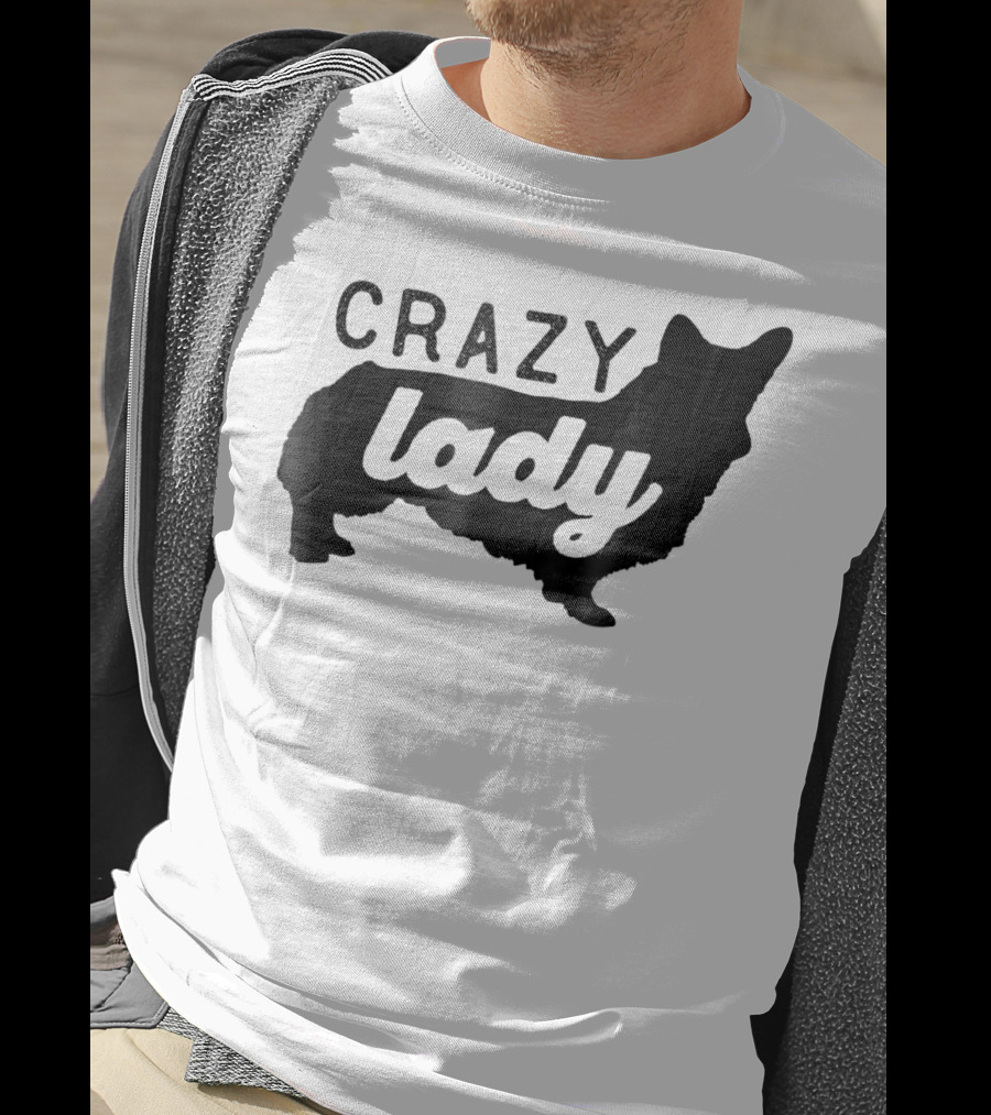Crazy Corgi Lady Dog Mom Mama Corgi Lover T-Shirt