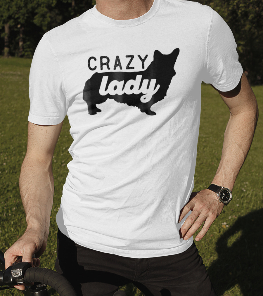 Crazy Corgi Lady Dog Mom Mama Corgi Lover T-Shirt